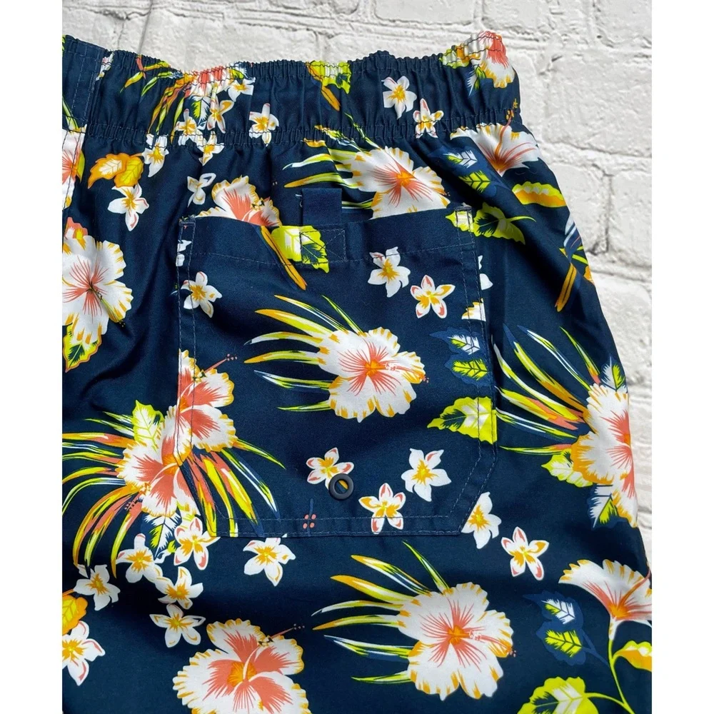 Men’s George Hawaiian Hibiscus Floral Swim Shorts